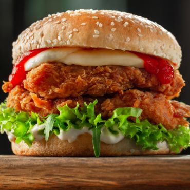 Chicken fillet burger served at RFC Chicken and Ribs Putney